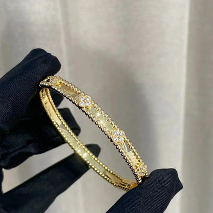¡®Moco¡¯CLOVER BRACELET 4MM DIAMONDS