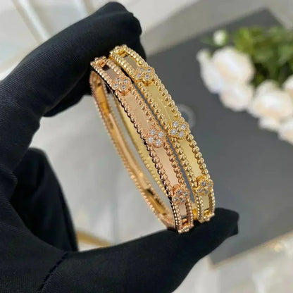 ¡®Moco¡¯CLOVER BRACELET 4MM DIAMONDS
