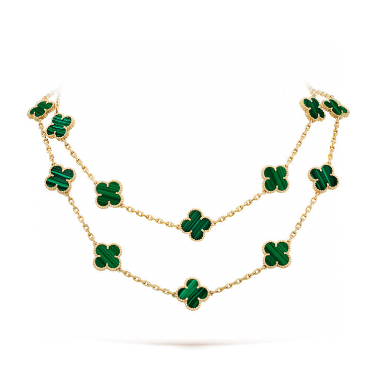 ¡®Moco¡¯CLOVER 20 MOTIFS MALACHITE GOLD