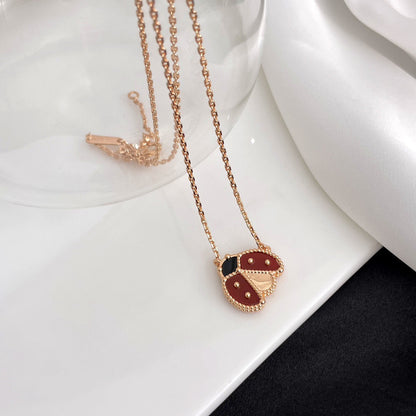 ¡®Moco¡¯LUCKY  CARNELIANS LADYBUG NECKLACE