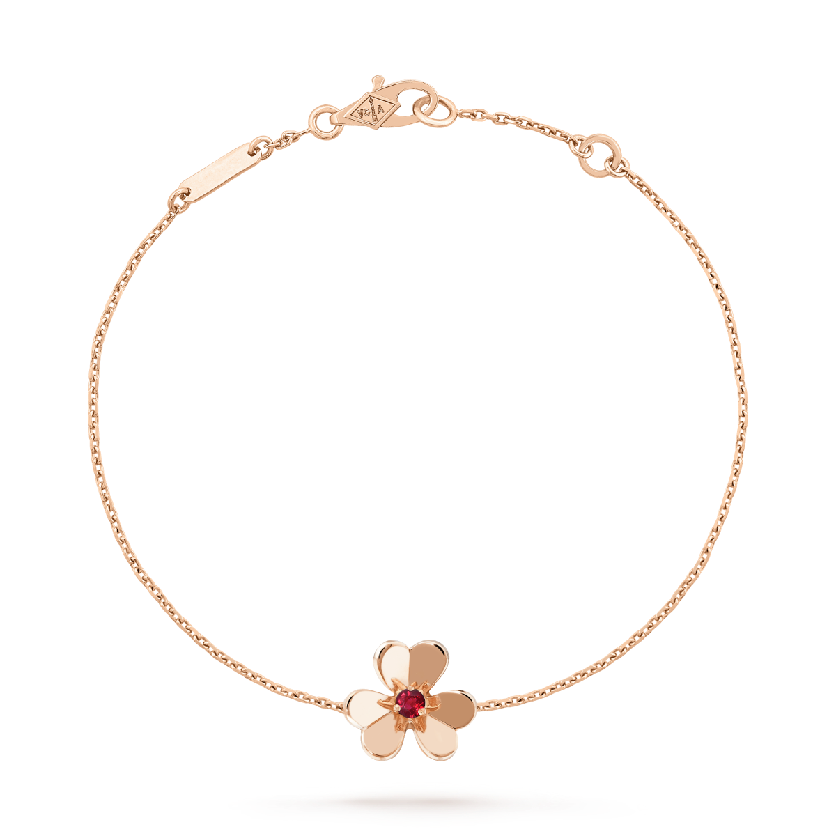 ¡®Moco¡¯FRIVOLE GOLD FLOWER PINK MALACHITE BRACELET