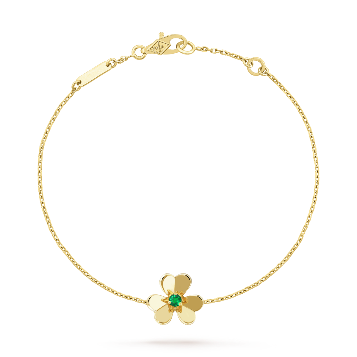 ¡®Moco¡¯FRIVOLE GOLD FLOWER PINK MALACHITE BRACELET