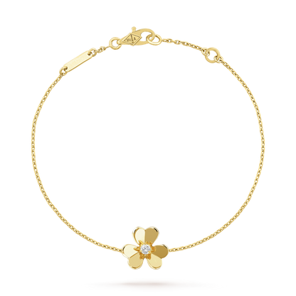 ¡®Moco¡¯FRIVOLE GOLD FLOWER PINK MALACHITE BRACELET
