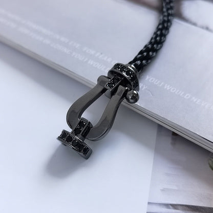 ¡®Moco¡¯FORCE LARGE SERIES HORSESHOE BLACK SAMURAI BRACELET