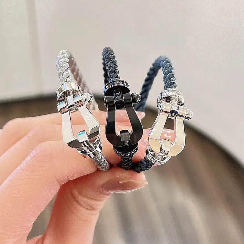 ¡®Moco¡¯FORCE LARGE HORSESHOE NO DIAMOND BRACELET GOLD