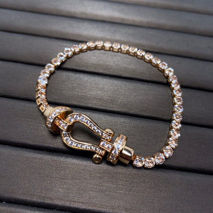 ¡®Moco¡¯FORCE  HORSESHOE  DIAMOND TENNIS BRACELET