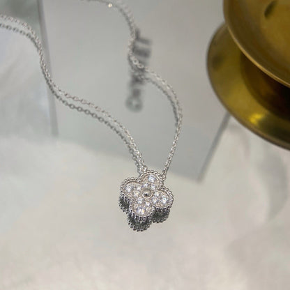 ¡®Moco¡¯CLOVER 15MM DIAMOND SINGLE FLOWER NECKLACE