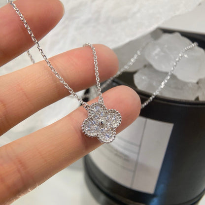 ¡®Moco¡¯CLOVER 15MM DIAMOND SINGLE FLOWER NECKLACE