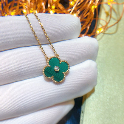 ¡®Moco¡¯CLOVER 15MM DIAMOND TURQUOISE NECKLACE