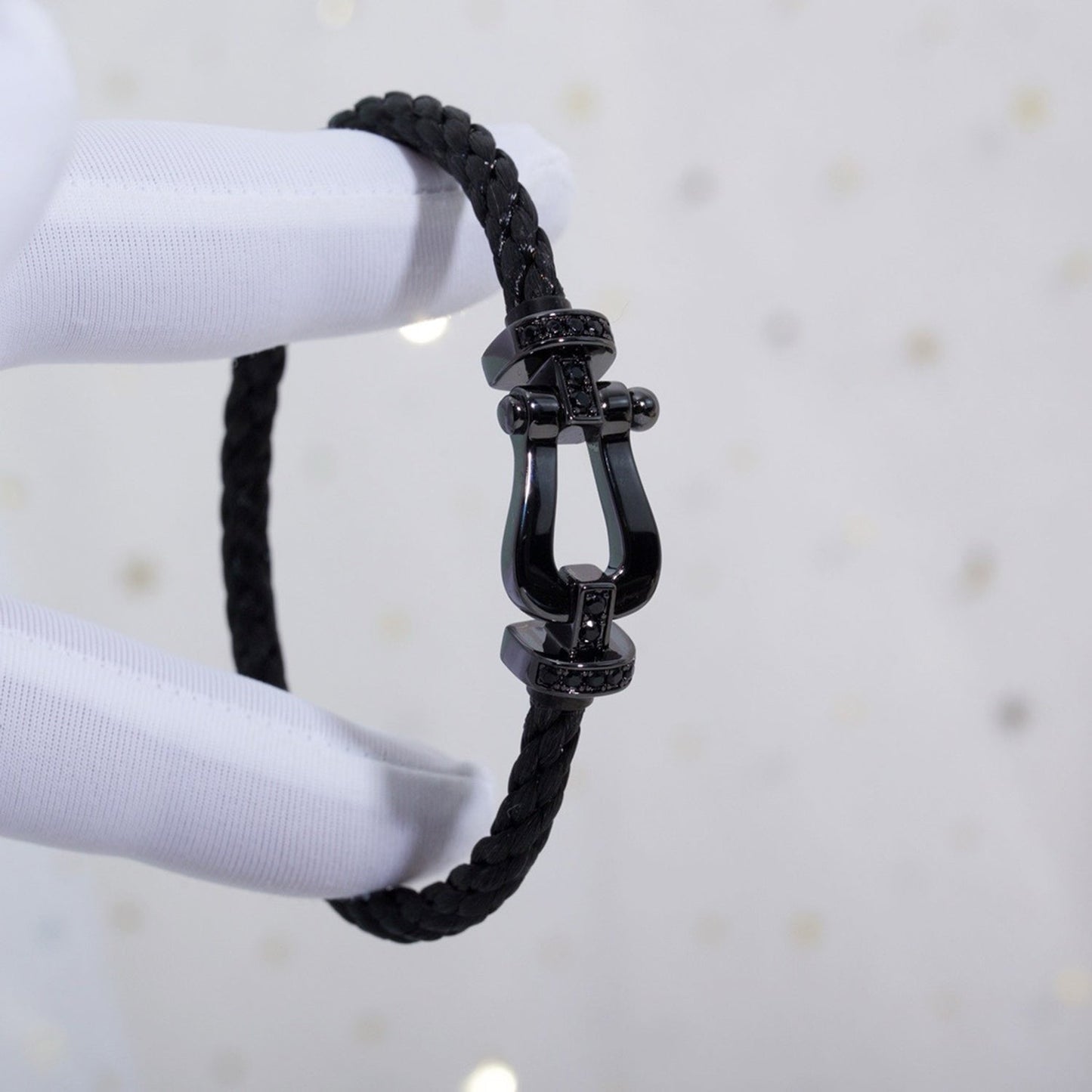 ¡®Moco¡¯FORCE LARGE SERIES HORSESHOE BLACK SAMURAI BRACELET
