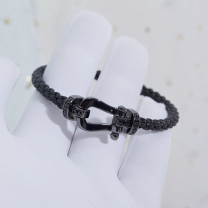 ¡®Moco¡¯FORCE LARGE SERIES HORSESHOE BLACK SAMURAI BRACELET