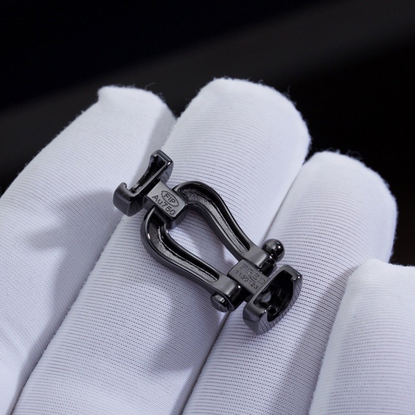¡®Moco¡¯FORCE LARGE SERIES HORSESHOE BLACK SAMURAI BRACELET