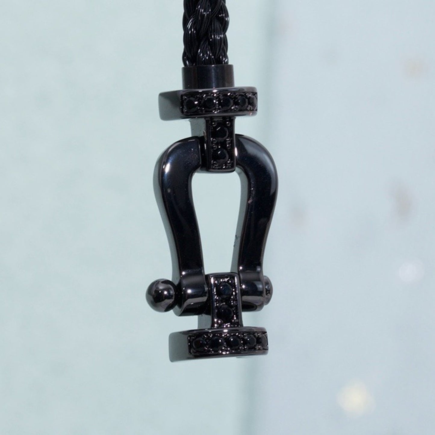¡®Moco¡¯FORCE LARGE SERIES HORSESHOE BLACK SAMURAI BRACELET