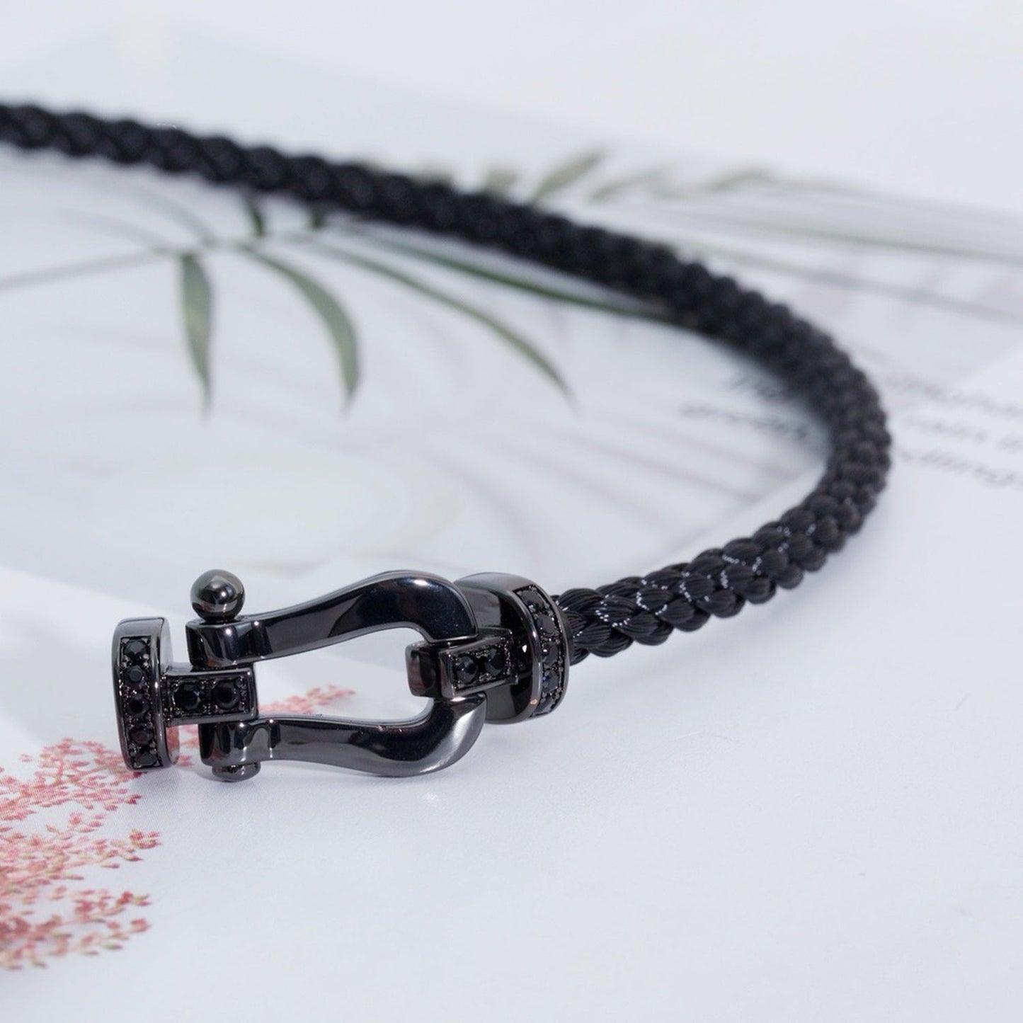 ¡®Moco¡¯FORCE LARGE SERIES HORSESHOE BLACK SAMURAI BRACELET