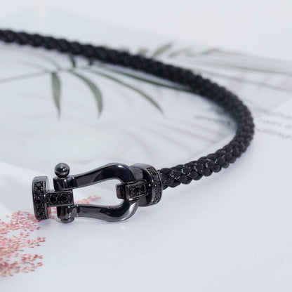 ¡®Moco¡¯FORCE LARGE SERIES HORSESHOE BLACK SAMURAI BRACELET