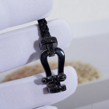 ¡®Moco¡¯FORCE LARGE SERIES HORSESHOE BLACK SAMURAI BRACELET