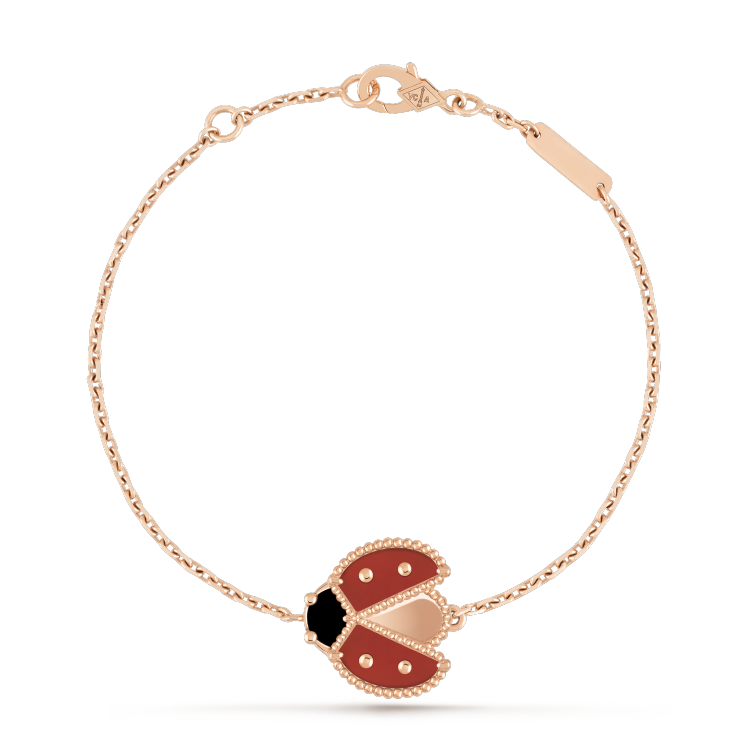 ¡®Moco¡¯LUCKY SPRING 1 MOTIF PINK GOLD BRACELET
