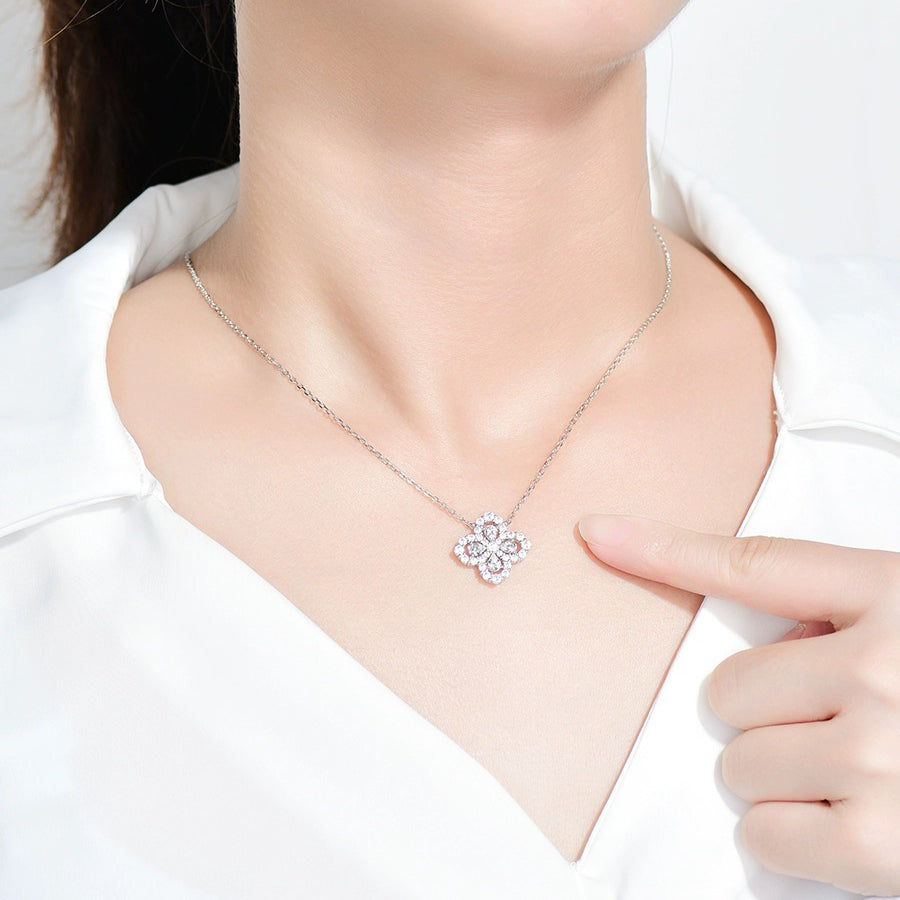 ¡®Moco¡¯LOOP NECKLACE FULL MOTIF DIAMOND 16MM MULTIPLE COLORS