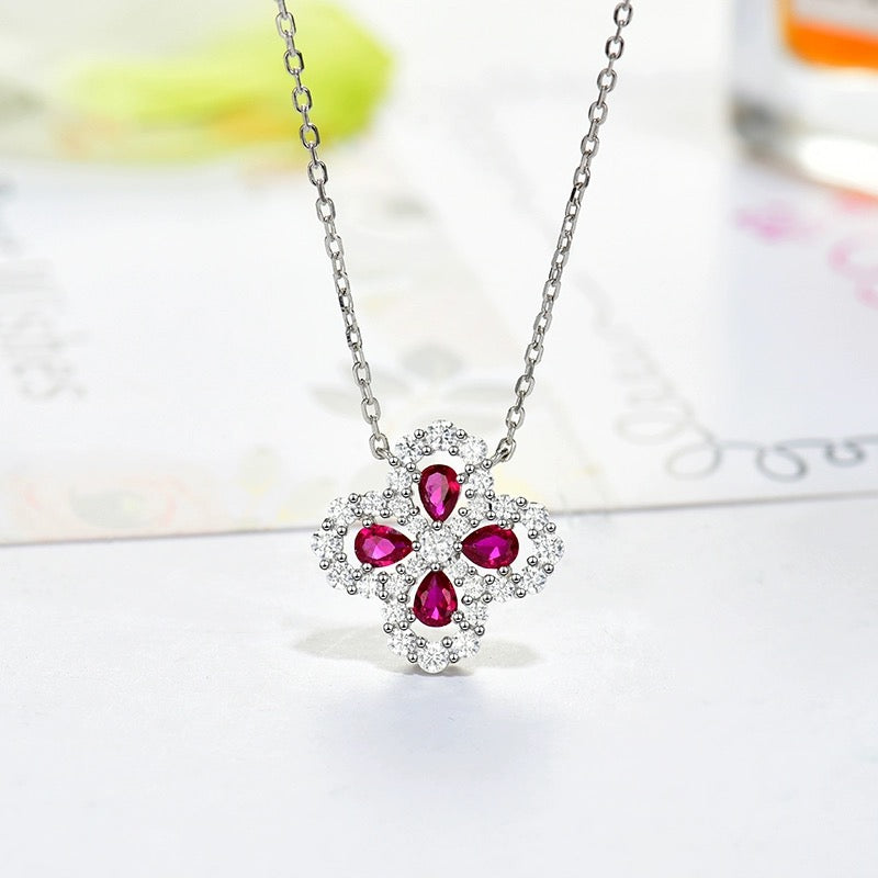 ¡®Moco¡¯LOOP NECKLACE FULL MOTIF DIAMOND 16MM MULTIPLE COLORS