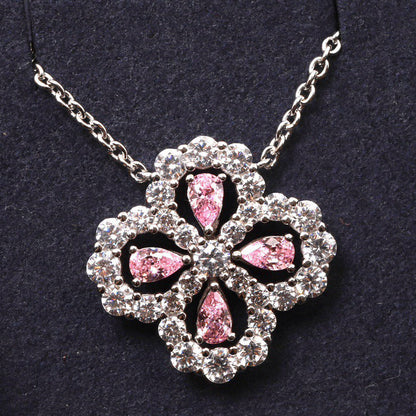 ¡®Moco¡¯LOOP NECKLACE FULL MOTIF DIAMOND 16MM MULTIPLE COLORS