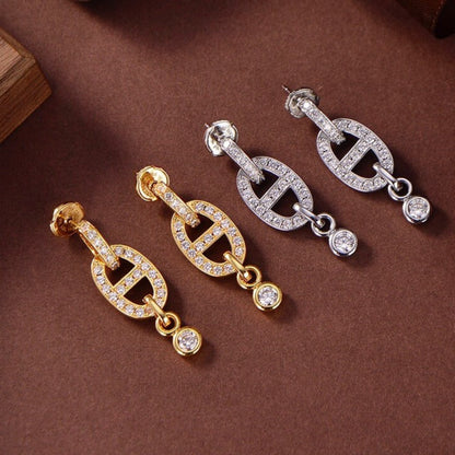 ¡®Moco¡¯HM CHAINE DIAMOND EARRINGS