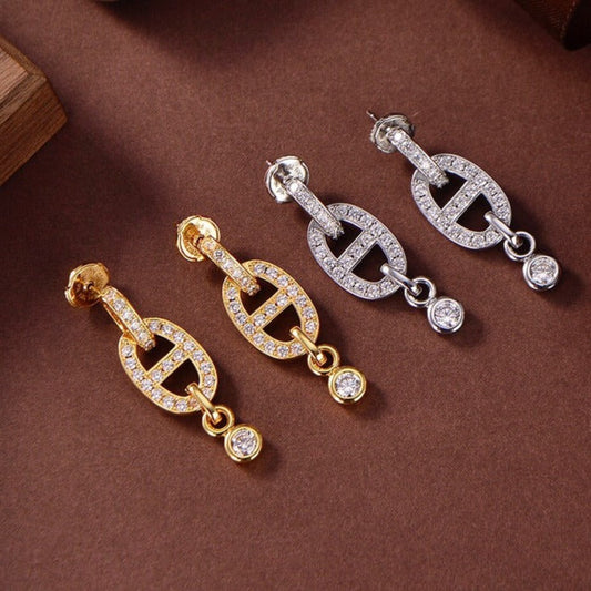 ¡®Moco¡¯HM CHAINE DIAMOND EARRINGS