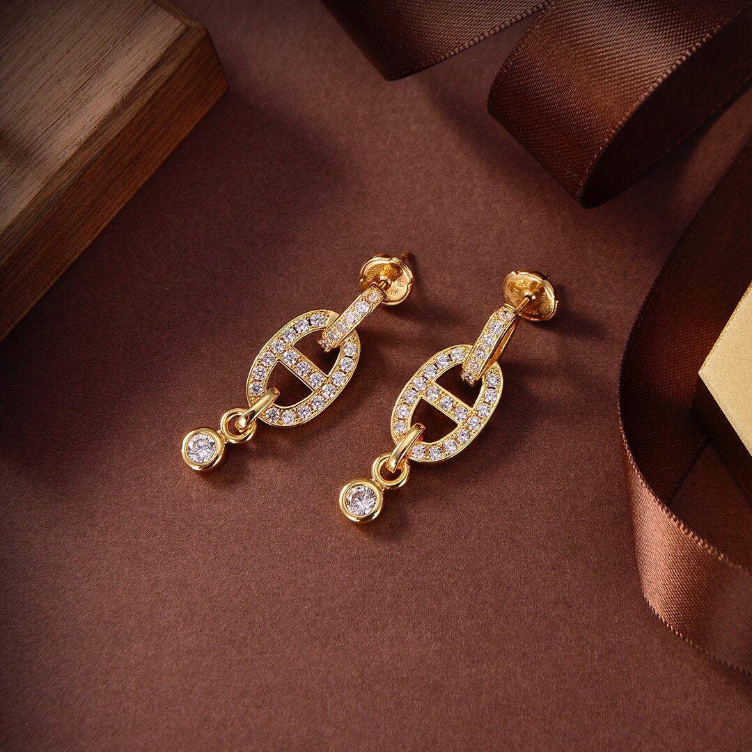 ¡®Moco¡¯HM CHAINE DIAMOND EARRINGS