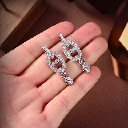 ¡®Moco¡¯HM CHAINE DIAMOND EARRINGS