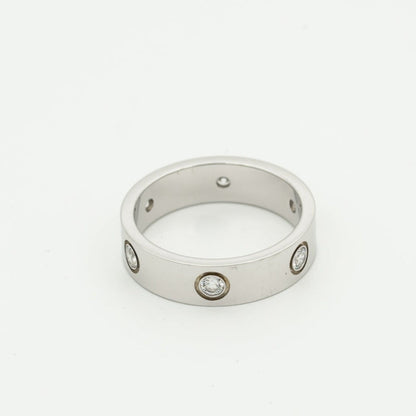¡®Moco¡¯LOVE RING 5.5MM 6 DIAMONDS SILVER