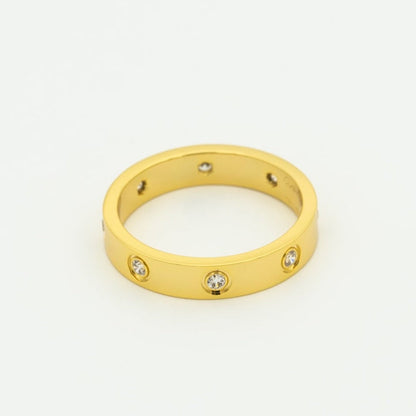 ¡®Moco¡¯LOVE RING 3.6MM 8 DIAMONDS