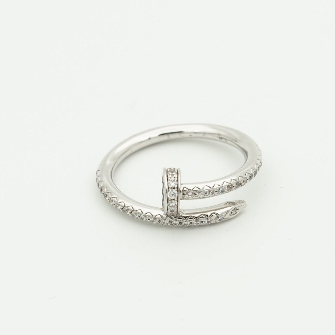 ¡®Moco¡¯JUSTE RING 1.8MM SILVER DIAMONDS
