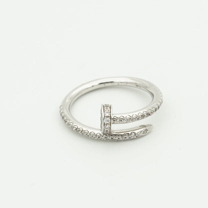 ¡®Moco¡¯JUSTE RING 1.8MM SILVER DIAMONDS