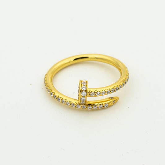 ¡®Moco¡¯JUSTE RING 1.8MM GOLD DIAMONDS