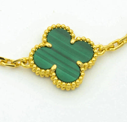 [Moco]New  CLOVER 5 MOTIF MALACHITE BRACELET COLLECTION
