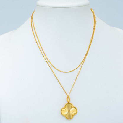 ¡®Moco¡¯CLOVER 25MM PEDANT NECKLACE GOLD