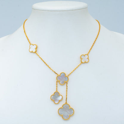 ¡®Moco¡¯CLOVER MOTHER OF PEARL NECKLACE 6 MOTIF