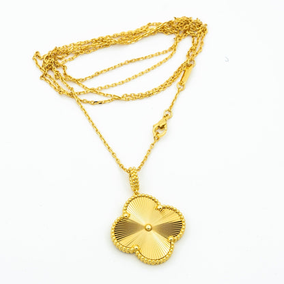 ¡®Moco¡¯CLOVER 25MM PEDANT NECKLACE GOLD