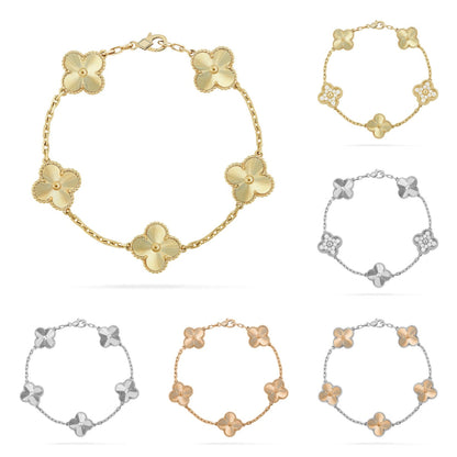 [Moco]New  CLOVER 5 MOTIF LASER BRACELET COLLECTION