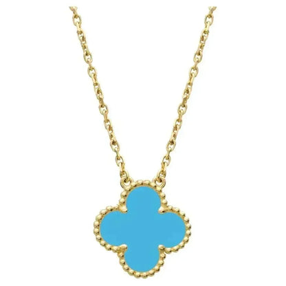 ¡®Moco¡¯CLOVER 15MM VINTAGE TURQUOISE NECKLACE