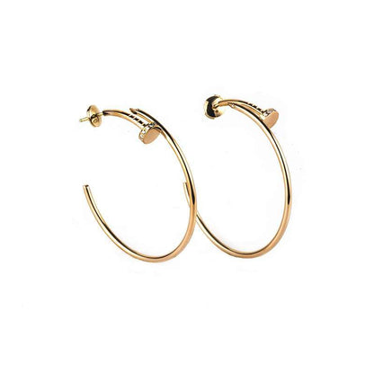 ¡®Moco¡¯JUSTE EARRINGS GOLD DIAMONDS 1.8MM