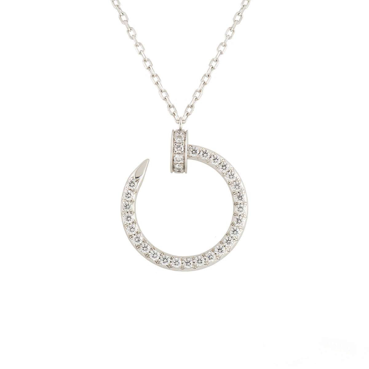 ¡®Moco¡¯JUSTE NECKLACE SILVER DIAMONDS
