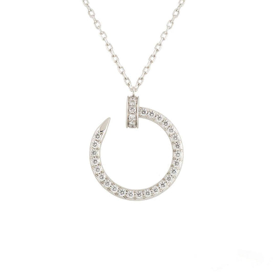 ¡®Moco¡¯JUSTE NECKLACE SILVER DIAMONDS
