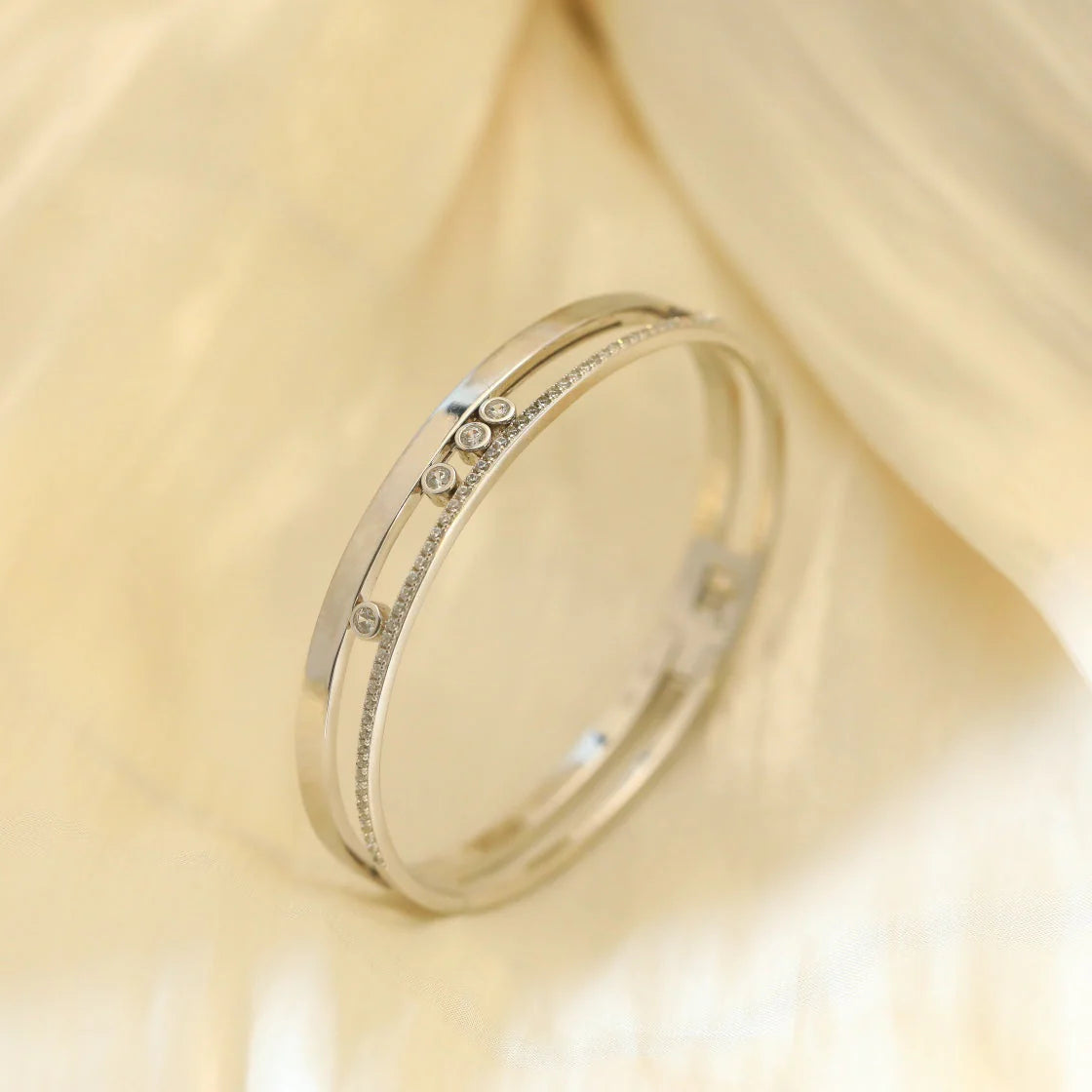 [ Moco ]Move Romane Diamond Bangle Bracelet