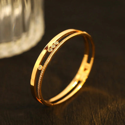 [ Moco ]Move Romane Diamond Bangle Bracelet