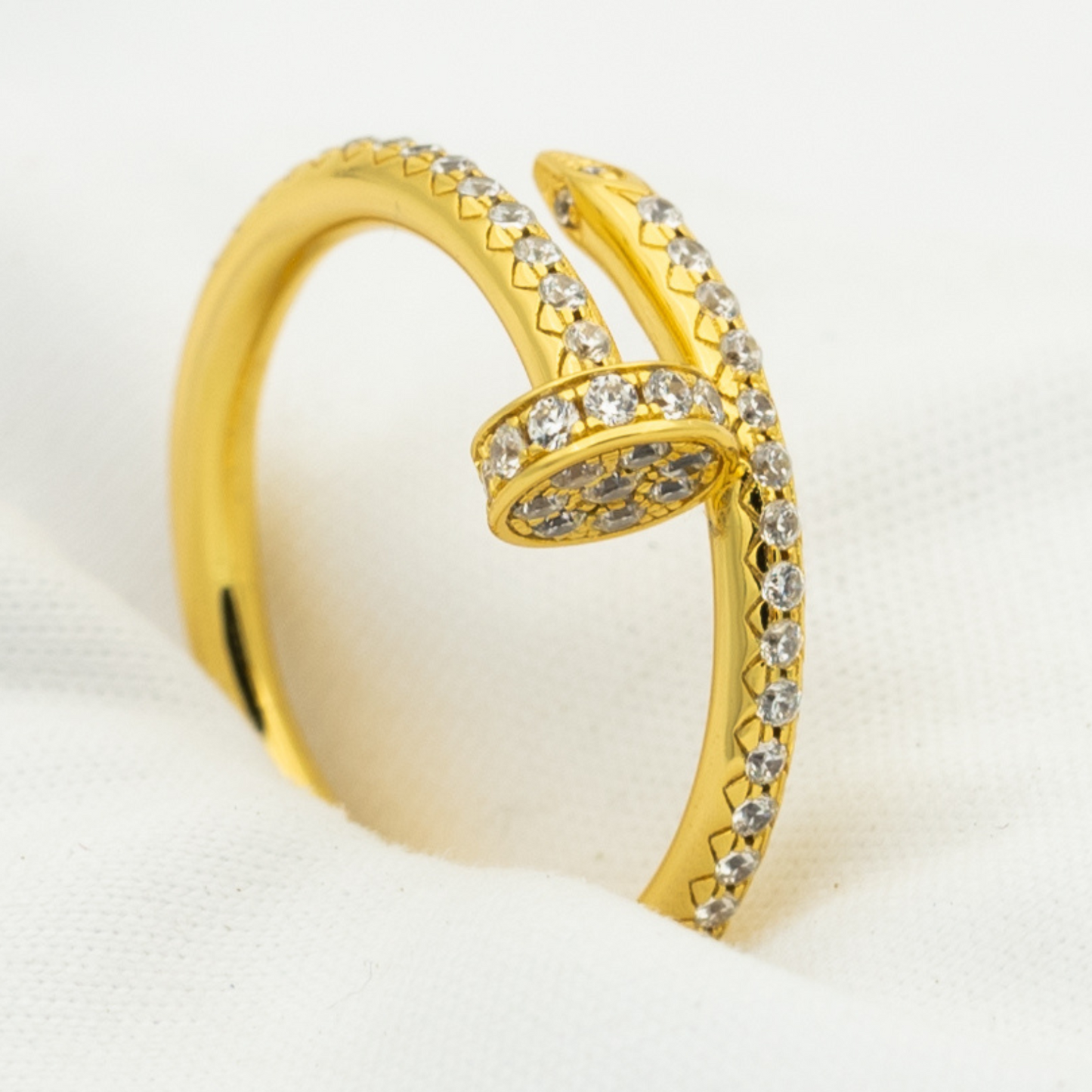 ¡®Moco¡¯JUSTE RING 1.8MM GOLD DIAMONDS