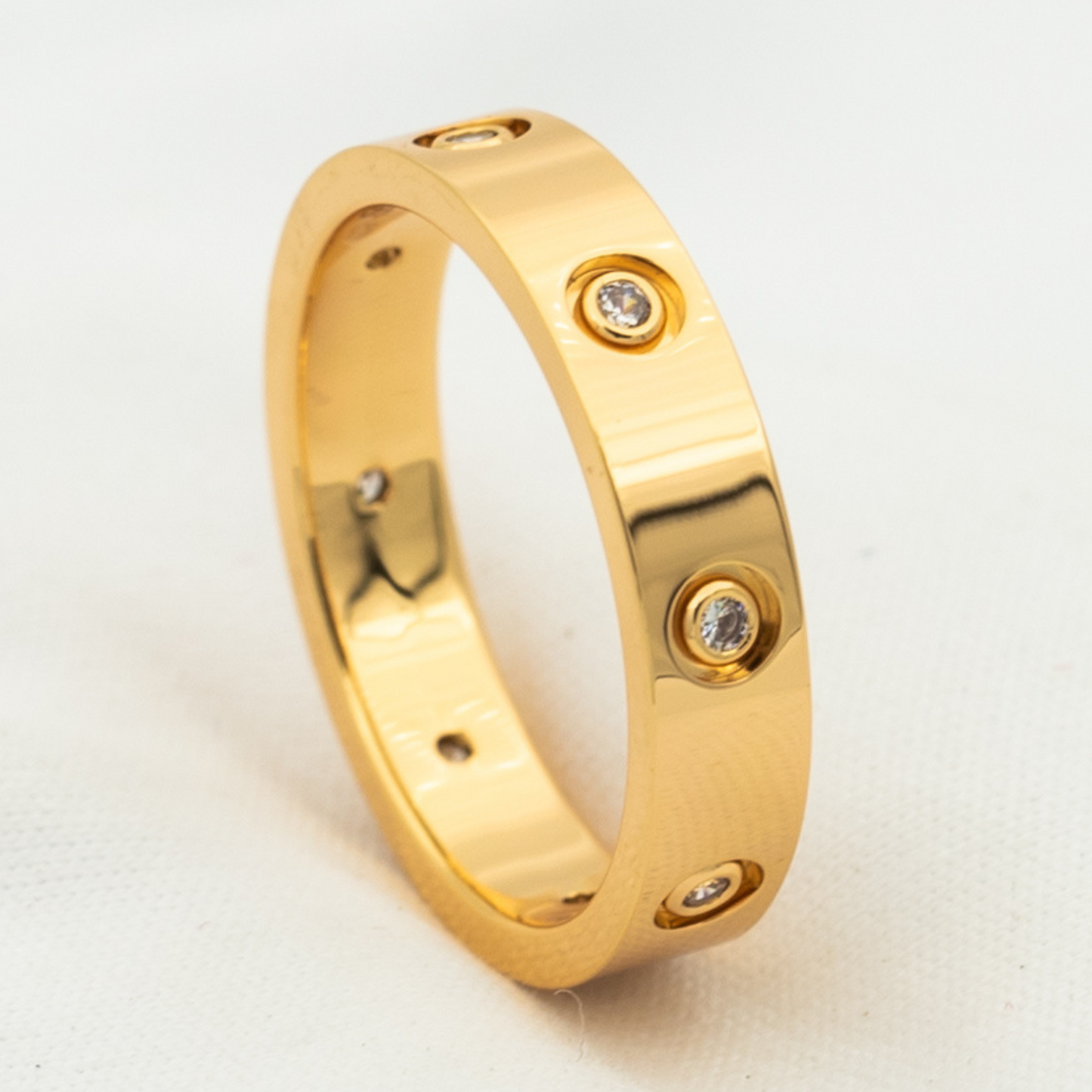 ¡®Moco¡¯LOVE RING 3.6MM 8 DIAMONDS