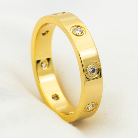 ¡®Moco¡¯LOVE RING 3.6MM 8 DIAMONDS