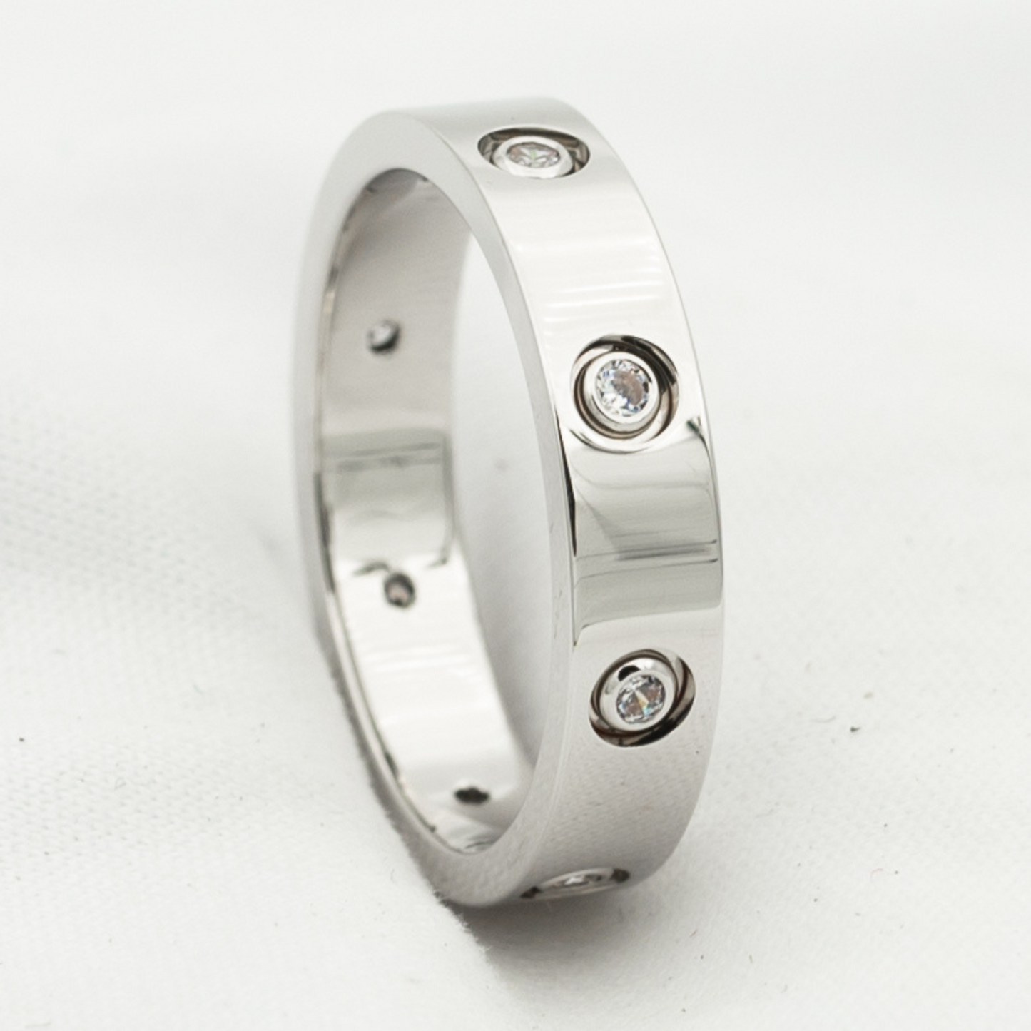 ¡®Moco¡¯LOVE RING 3.6MM 8 DIAMONDS
