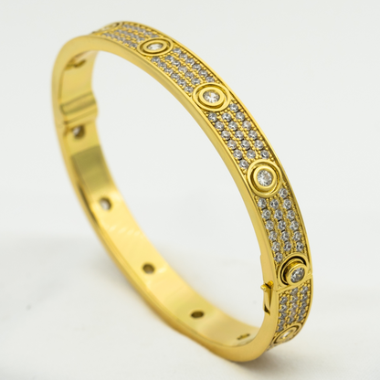 ¡®Moco¡¯LOVE BRACELET 6.1MM DIAMOND-PAVED 10 BIG DIAMONDS
