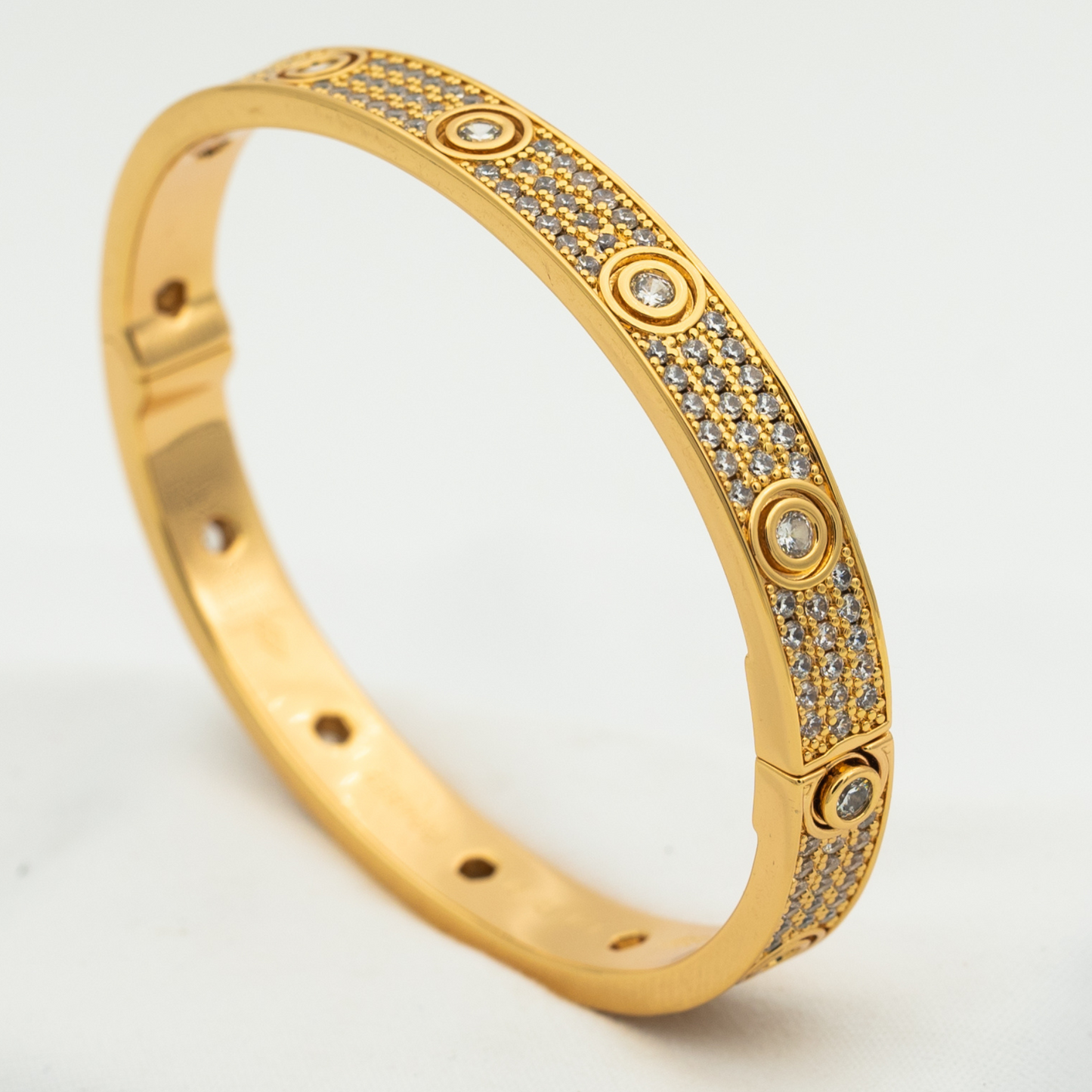 ¡®Moco¡¯LOVE BRACELET 6.1MM DIAMOND-PAVED 10 BIG DIAMONDS